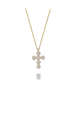 Pendentif croix en diamant