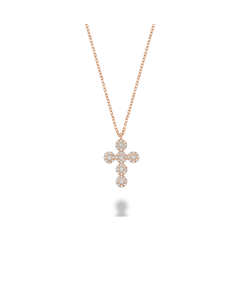 Pendentif croix en diamant