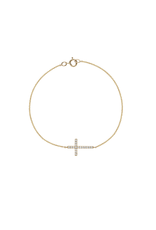 Diamond Cross Bracelet