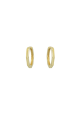 Boucles D'oreilles Huggies hexgone 10k or jaune CBE1044.5021