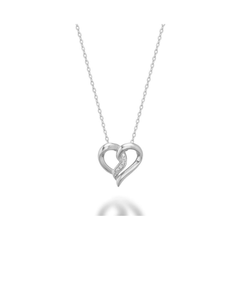 Diamond heart pendant