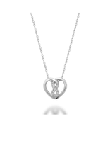 Diamond heart pendant