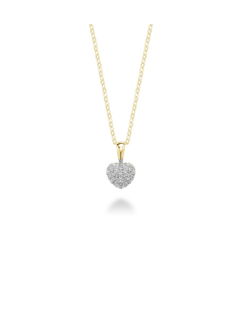 Diamond heart pendant