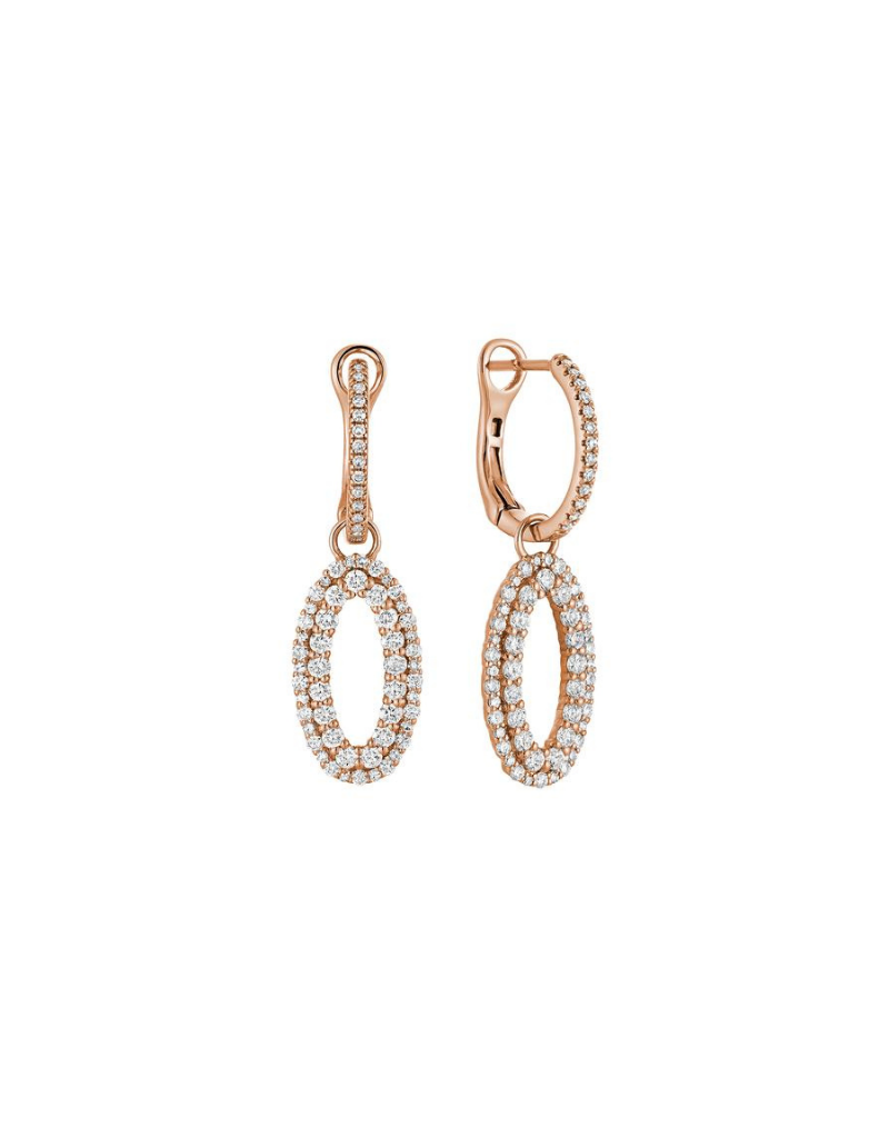 Boucles D'oreilles Diamants