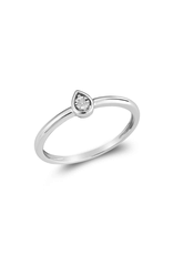 Pear shape ring