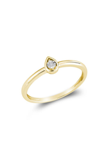 Pear shape ring