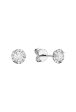 Diamond stud earrings