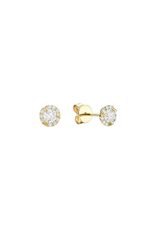 Diamond stud earrings