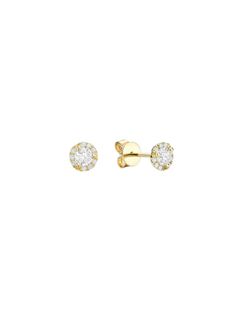 Diamond stud earrings