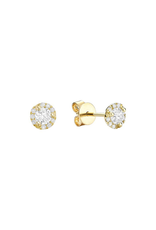 Diamond stud earrings