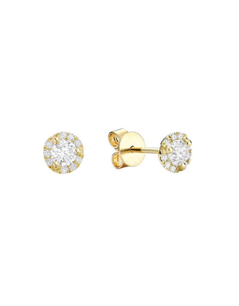 Diamond stud earrings