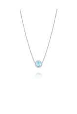 Tacori SN15302 TACORI COLLIER  ''ISLAND RAINS'' SKY BLEU TOPAZ, 4.80CT ARGENT