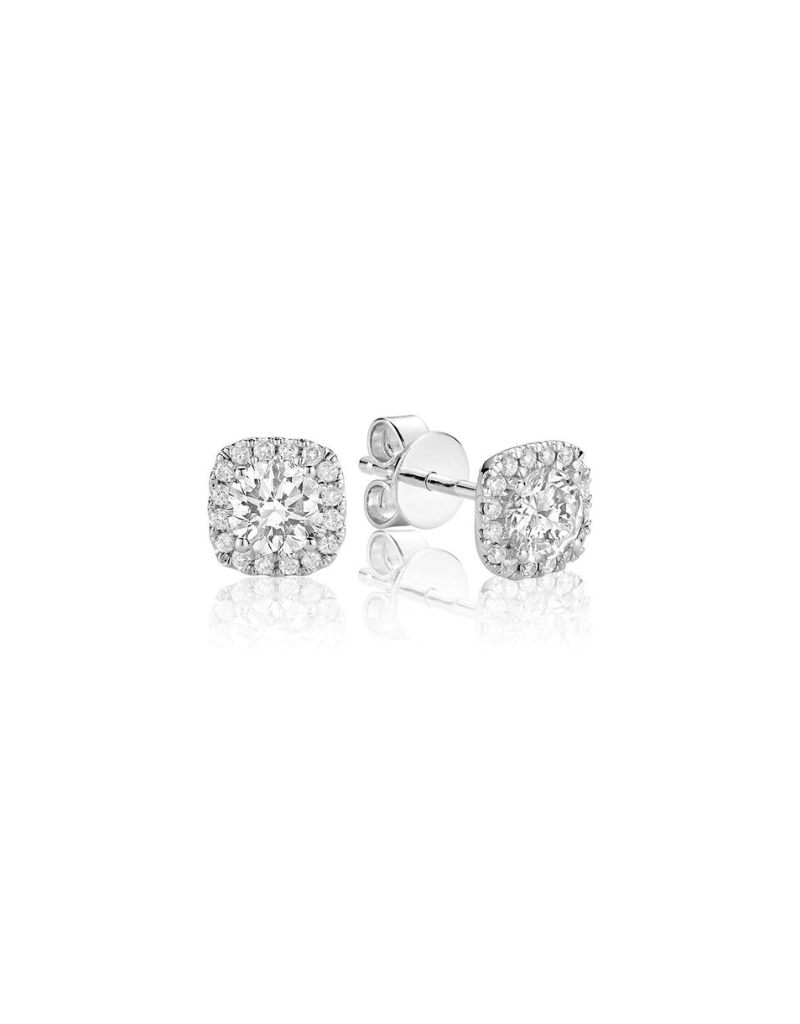 Diamond stud earrings