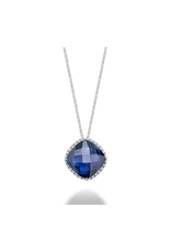 Diamond semi precious pendant