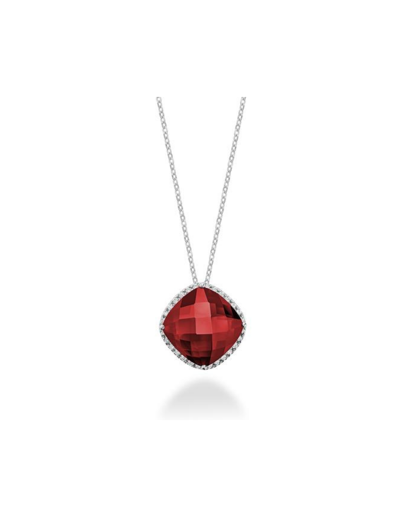 Created stone Diamond pendant