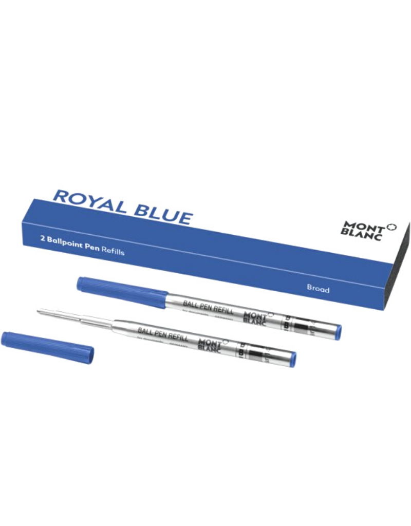 Montblanc recharges pour stylo bille Broad Blue Royal Les Chemins D