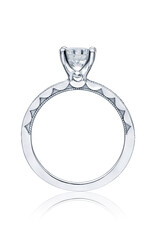 Tacori Tacori Bague fiançailles "sculpted crescent" 18k Or blanc poids totale diamants 0.19ct VS F-G