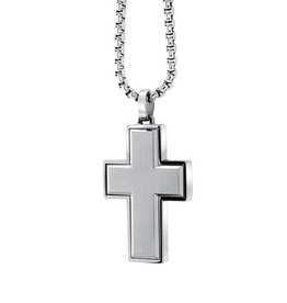 Italgem Steel Cross pendant