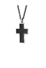 Italgem Steel Cross pendant