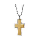 Italgem Steel Cross pendant