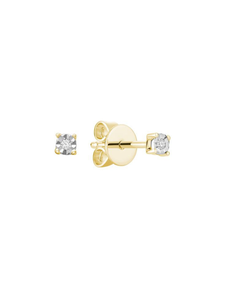 Diamond stud earrings