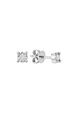 Diamond stud earrings