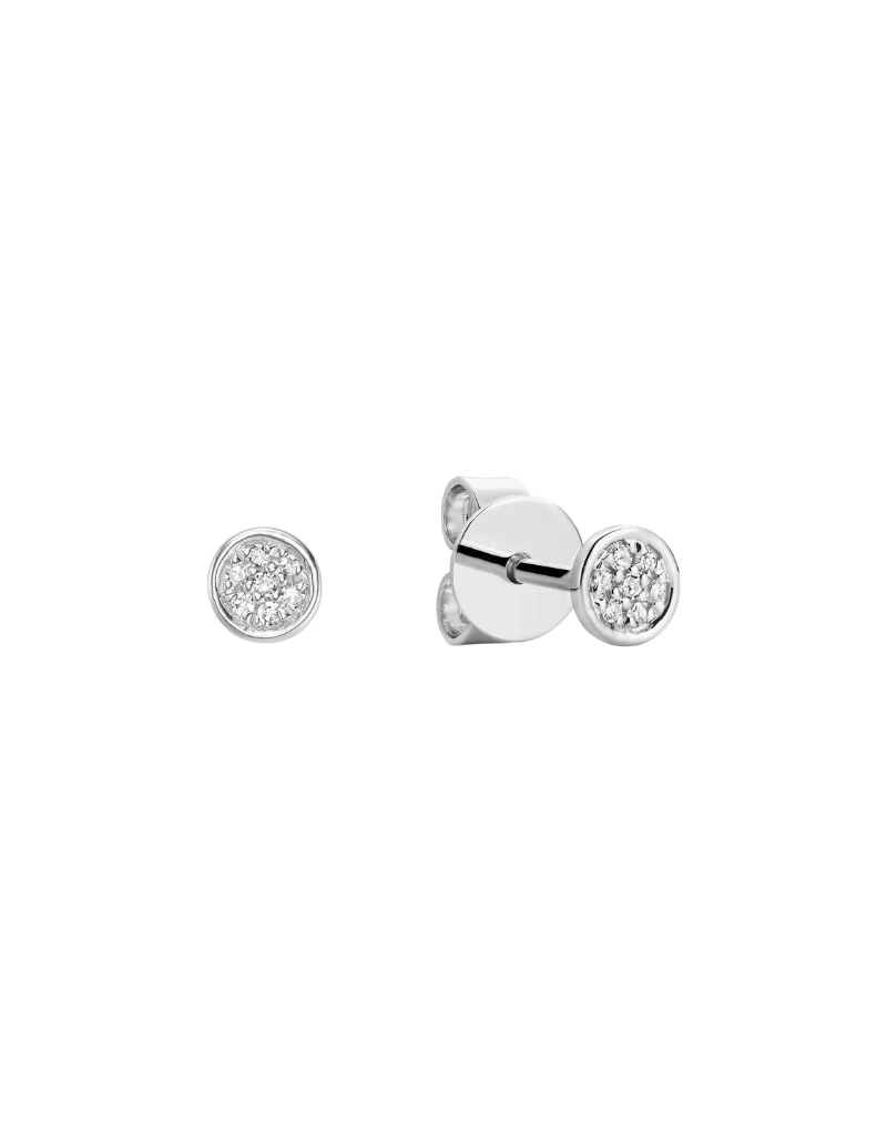 Diamond stud earrings