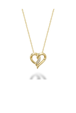 Diamond heart pendant