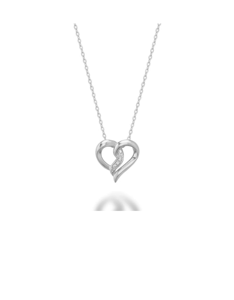 Diamond heart pendant