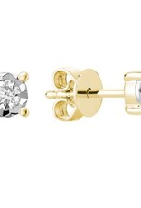 Diamond stud earrings