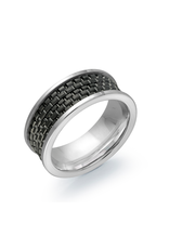 Italgem Steel Ring wedding band