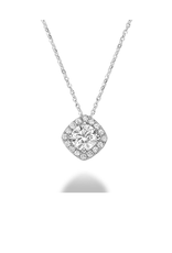 Pendentif diamants Or 14k serti avec diamants incluant chaine