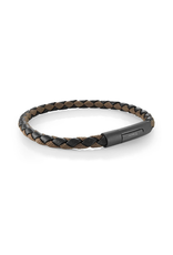 Italgem Steel Bracelet braided leather