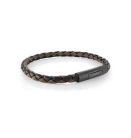 Italgem Steel Bracelet braided leather