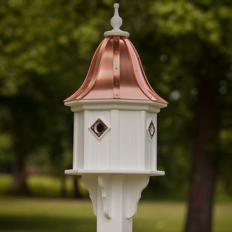 14" Songbird House with Copper Holes -1 per side- Bell