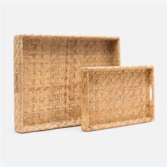 Cadie Rattan Tray - Large