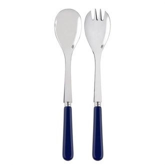 Sabre Flatware Salad Server - Navy  -2 piece