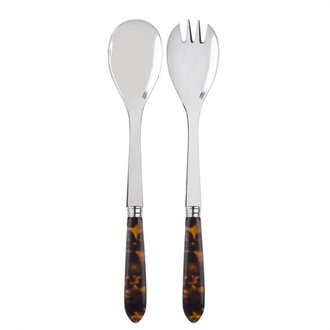Sabre Flatware Salad Server - Tortoise  EC -2 piece