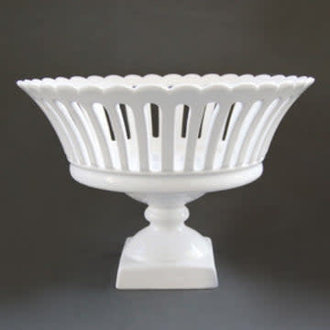 Bourg Joly Malicorne Bourg Joly Basket on Pedestal 11.5"