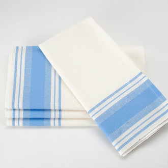 Busatti Napkin Fragole - Lt Blue - Set of 4