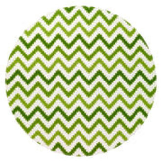 Ripple Round Placemat 15" - Grass