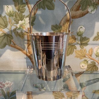 Hotel Silver LTD Vintage Ice Pail w/ double banding 5"H