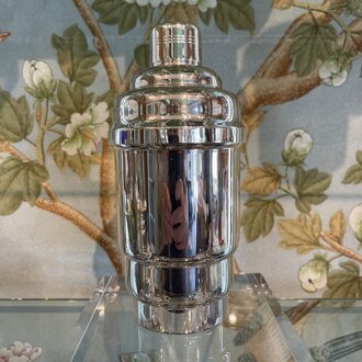 Hotel Silver LTD French Deco Stepped Cocktail Shaker