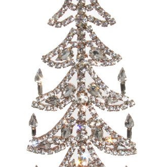 Jewel tree w/candles Orn - 8.25"