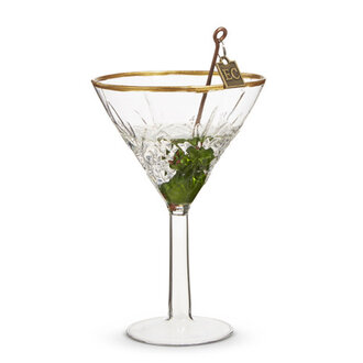 Elegant Martini Ornament 4.75"