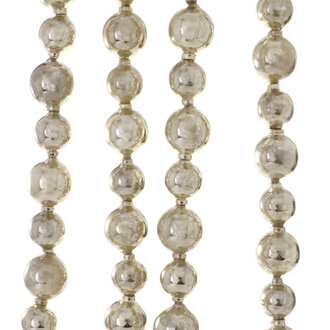 Antique Silver Ball Pebbled Garland