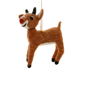 Rudolph Felted Ornament