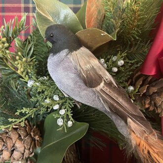 Grey Velvet Bird 54cm