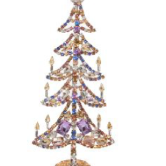 Jewel tree mixed blue-pink-silver 21cm