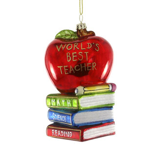 Worlds Best Teacher Ornament